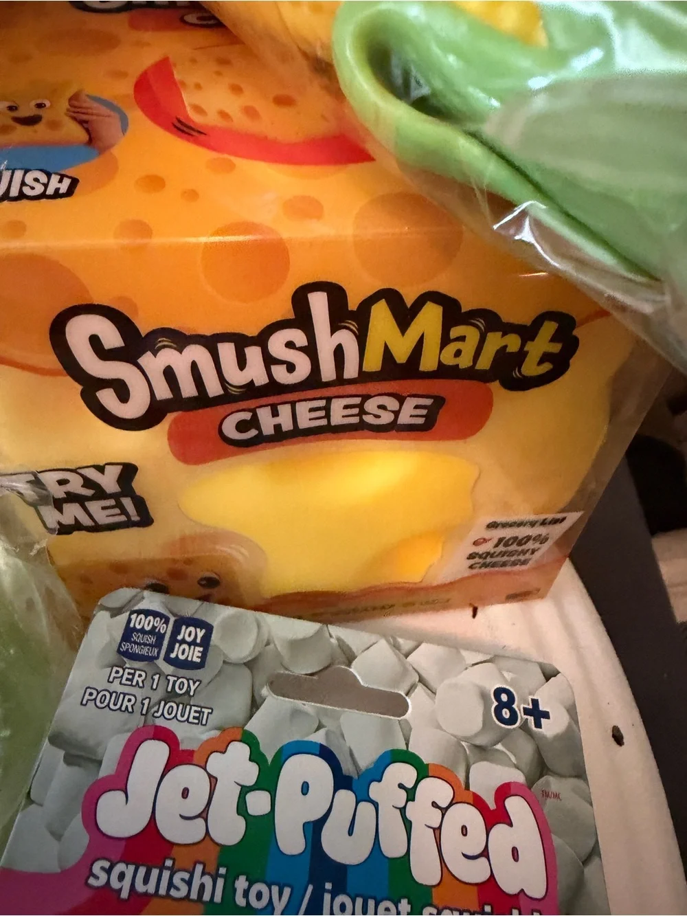 Assorted Food Squishy- Strawberry, Jetpuffed, Jell-O, RMS, Smushmart and Needoh